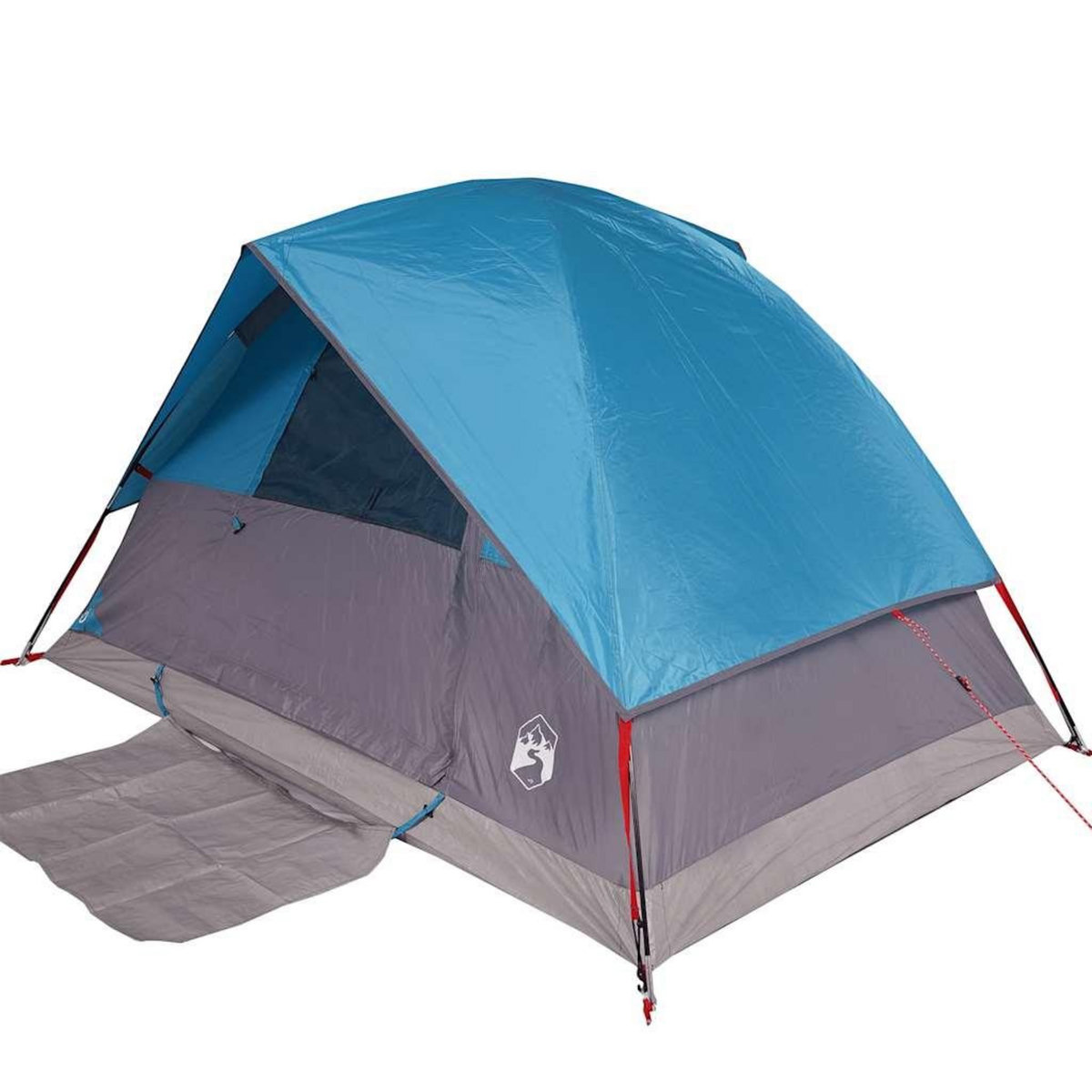 VIDAXL Tente de camping a dome 4 personnes bleu impermeable