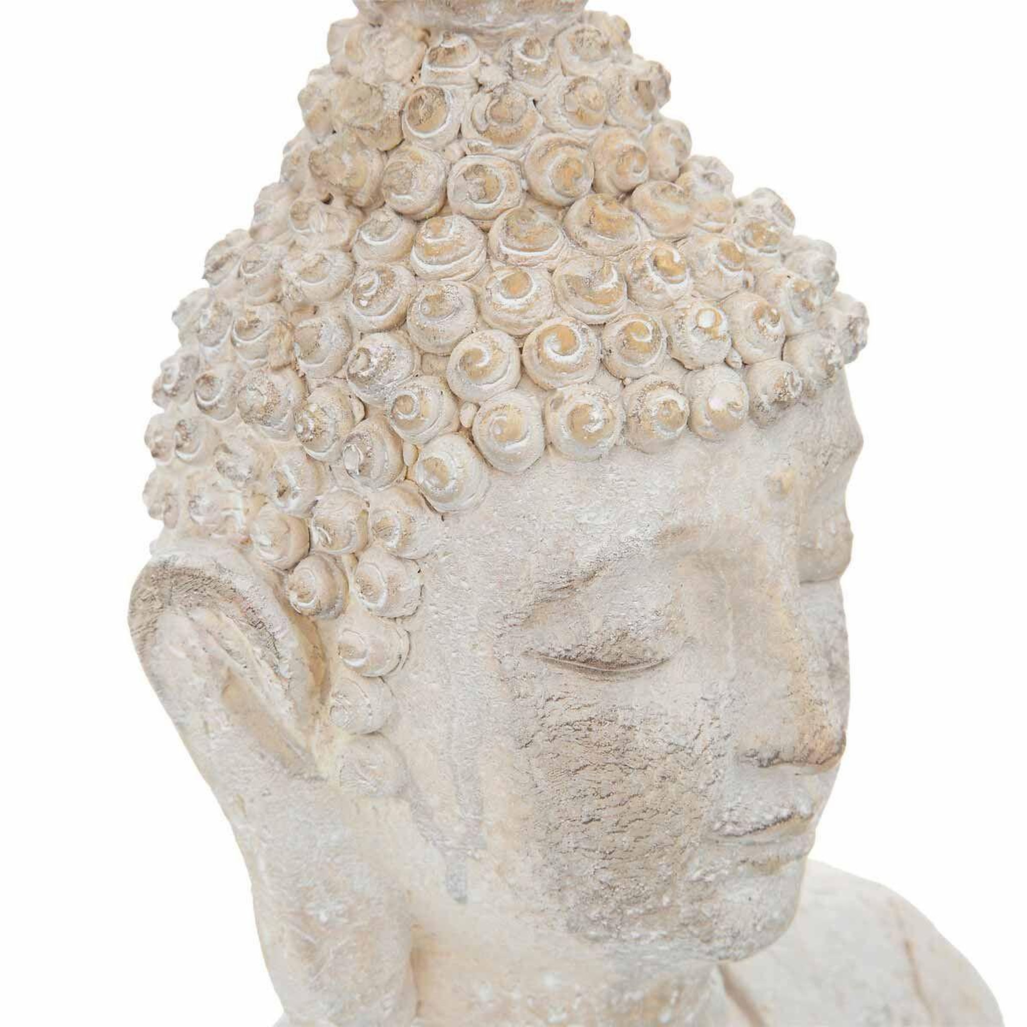 Voir la diapositive 2 : ATMOSPHERA Statuette Déco Bouddha  Dala  50cm Blanc