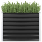 VIDAXL Lit sureleve de jardin Anthracite 100x40x77 cm Acier galvanise