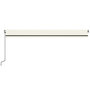Voir la diapositive 4 : VIDAXL Auvent automatique avec capteur de vent et LED 600x350 cm Creme
