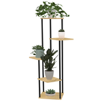 ID MARKET Etagère à pots de fleurs porte plante DETROIT 5 niveaux design industriel