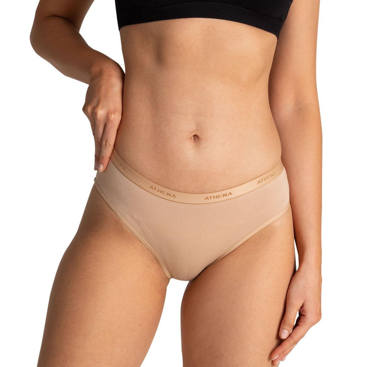 Athena Lot de 3 slips femme Ecopack Basic