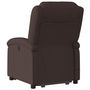 Voir la diapositive 5 : VIDAXL Fauteuil inclinable de massage Marron fonce Tissu