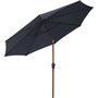 Voir la diapositive 3 : GARDENSTAR Parasol déporté avec manivelle - Effet bois - D2,7m - Bleu