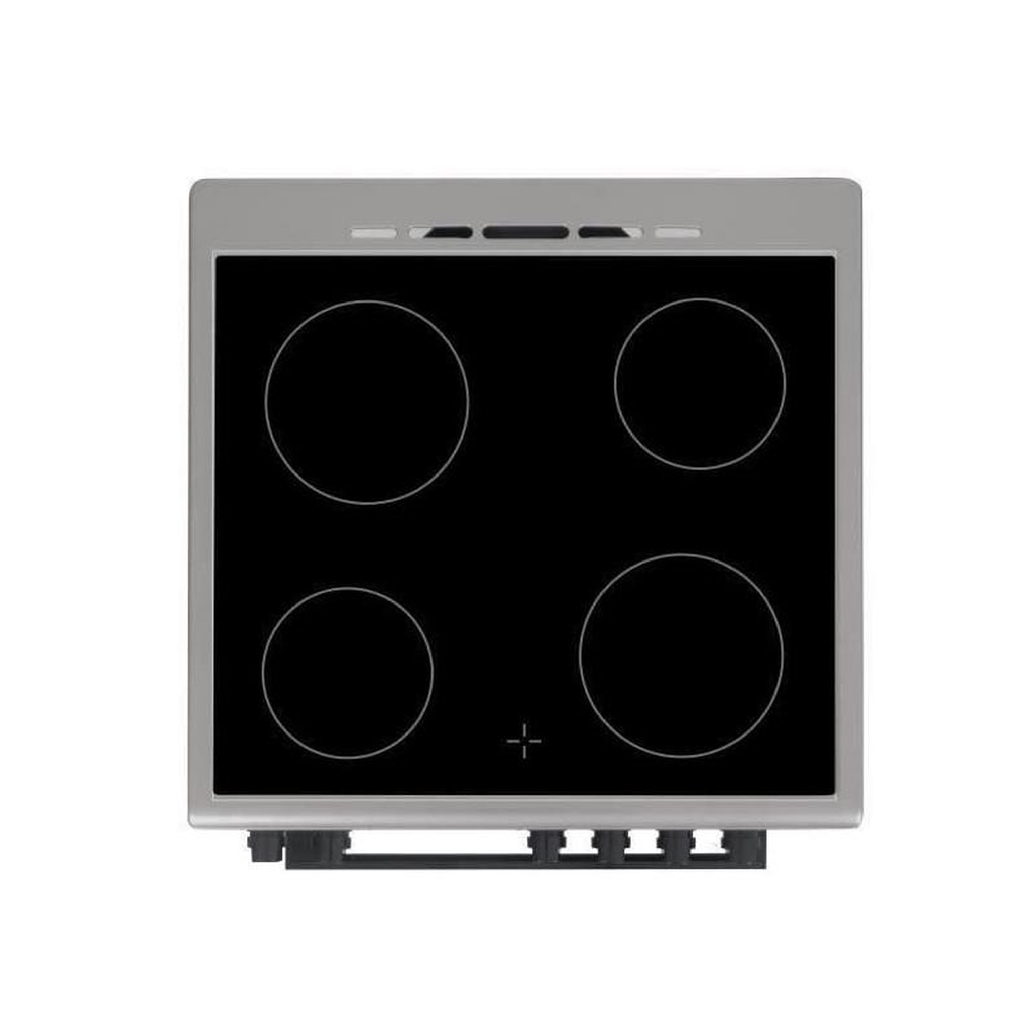 Voir la diapositive 6 : CONTINENTAL EDISON Cuisinière vitrocéramique 4 feux Silver – Continental Edison CECV60FCS