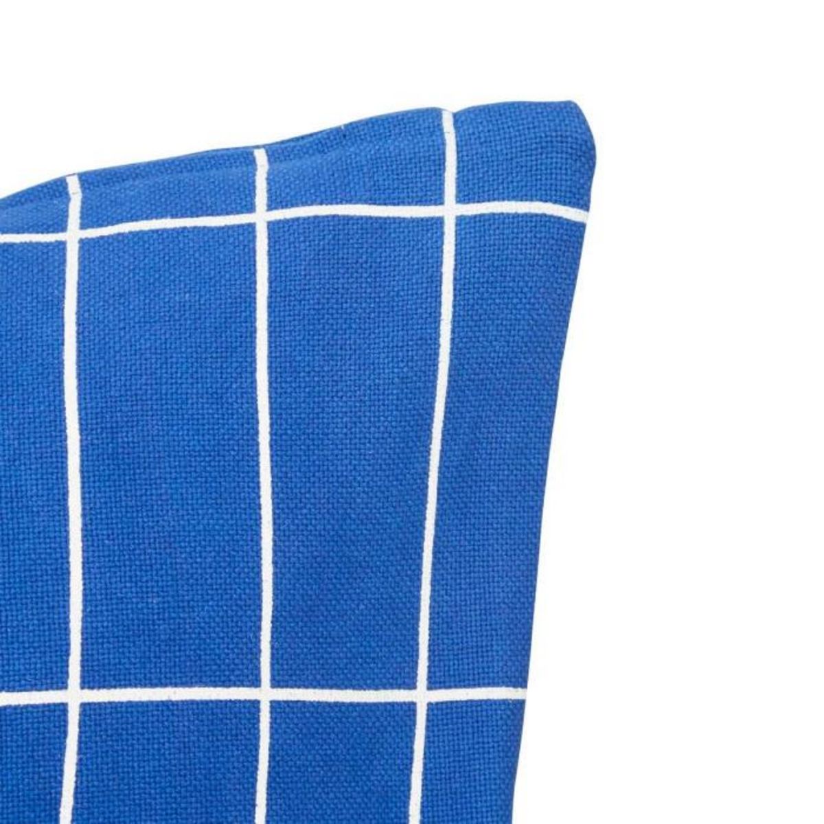 ATMOSPHERA Coussin Déco Brodé  Flow  35x75cm Bleu Indigo