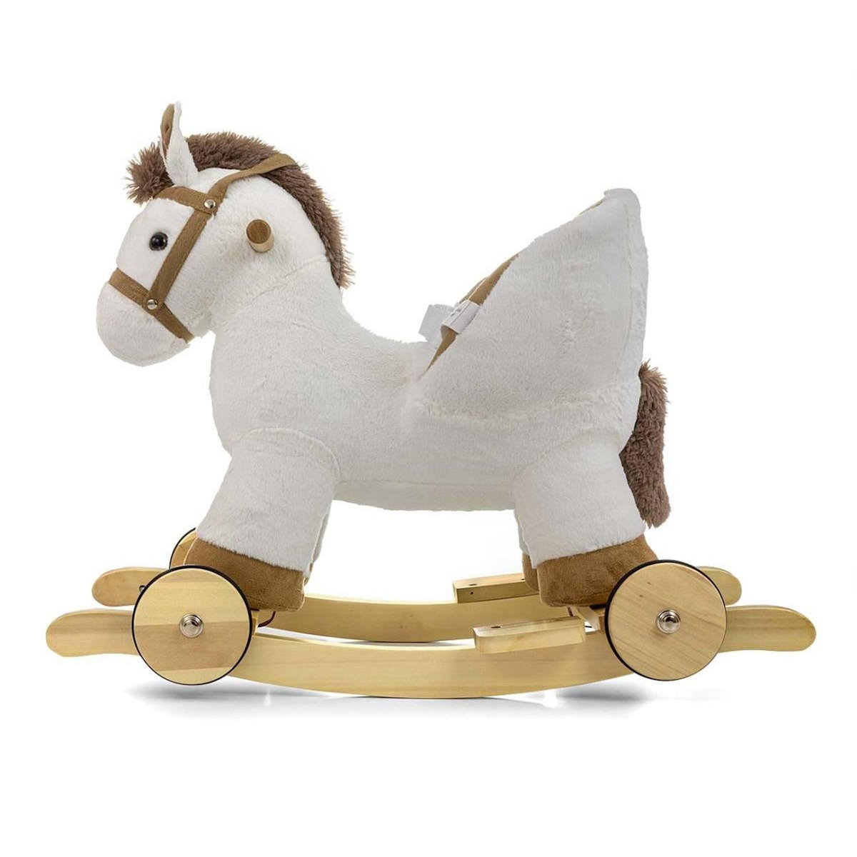 MILLY MALLY Cheval à bascule  Polly Blanc