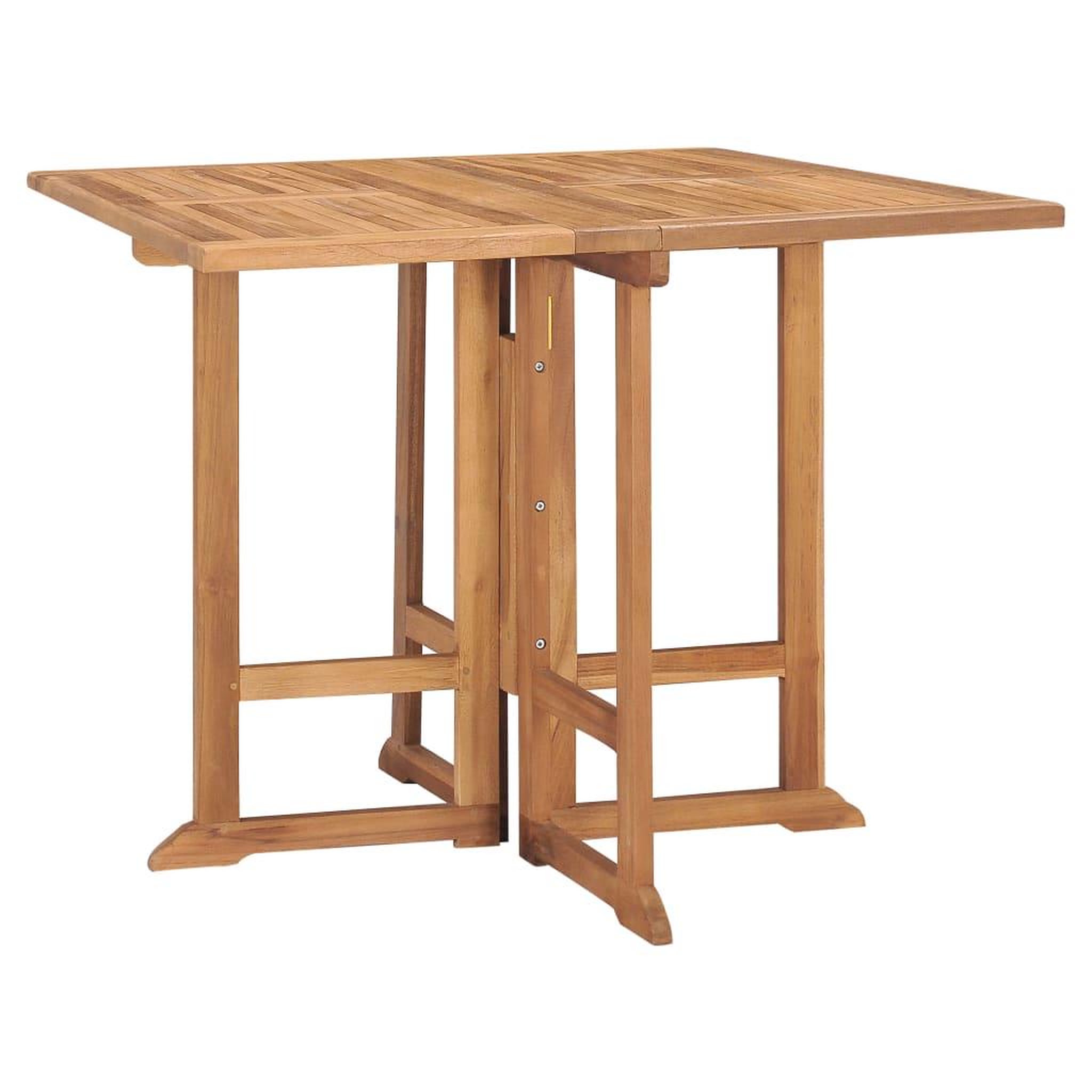Voir la diapositive 3 : VIDAXL Ensemble a manger d'exterieur pliable 5 pcs Bois solide de teck
