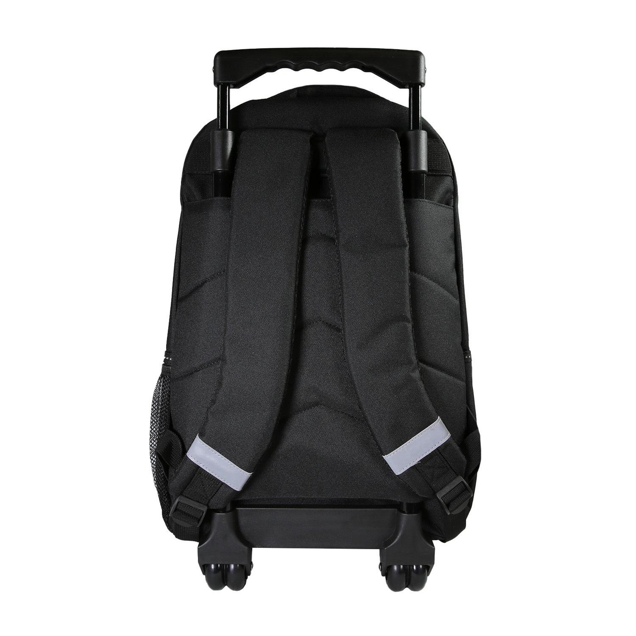 Voir la diapositive 4 : Bagtrotter Fast & Furious - Sac à dos à roulettes noir, 2 compartiments - Bagtrotter