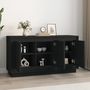 Voir la diapositive 3 : VIDAXL Buffet noir 102x35x55 cm bois d'ingenierie
