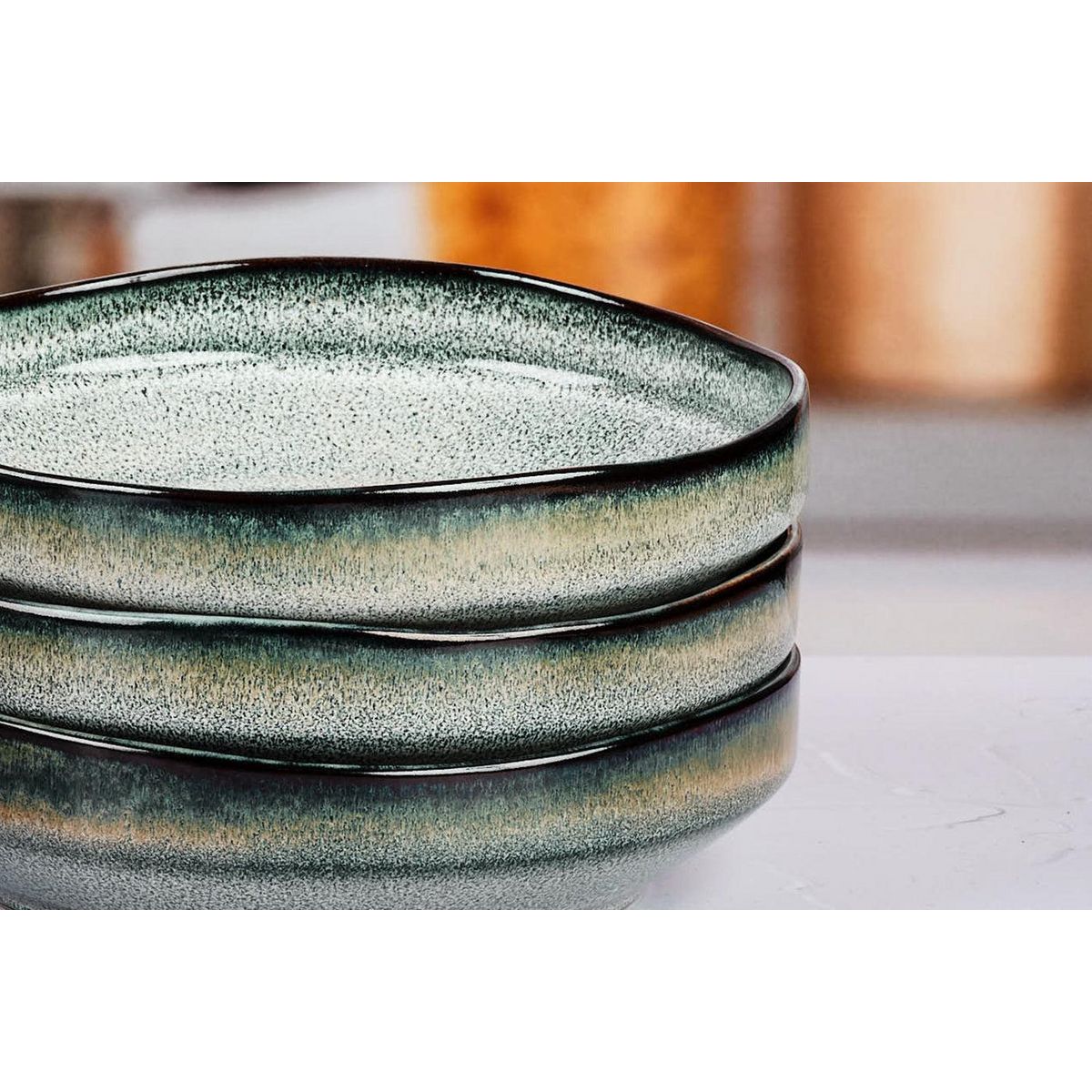 BJORN Assiette creuse GENESIS Ø21cm - 6 pièces - Terre