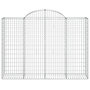 Voir la diapositive 4 : VIDAXL Paniers a gabions arques 14 pcs 200x50x140/160 cm Fer galvanise