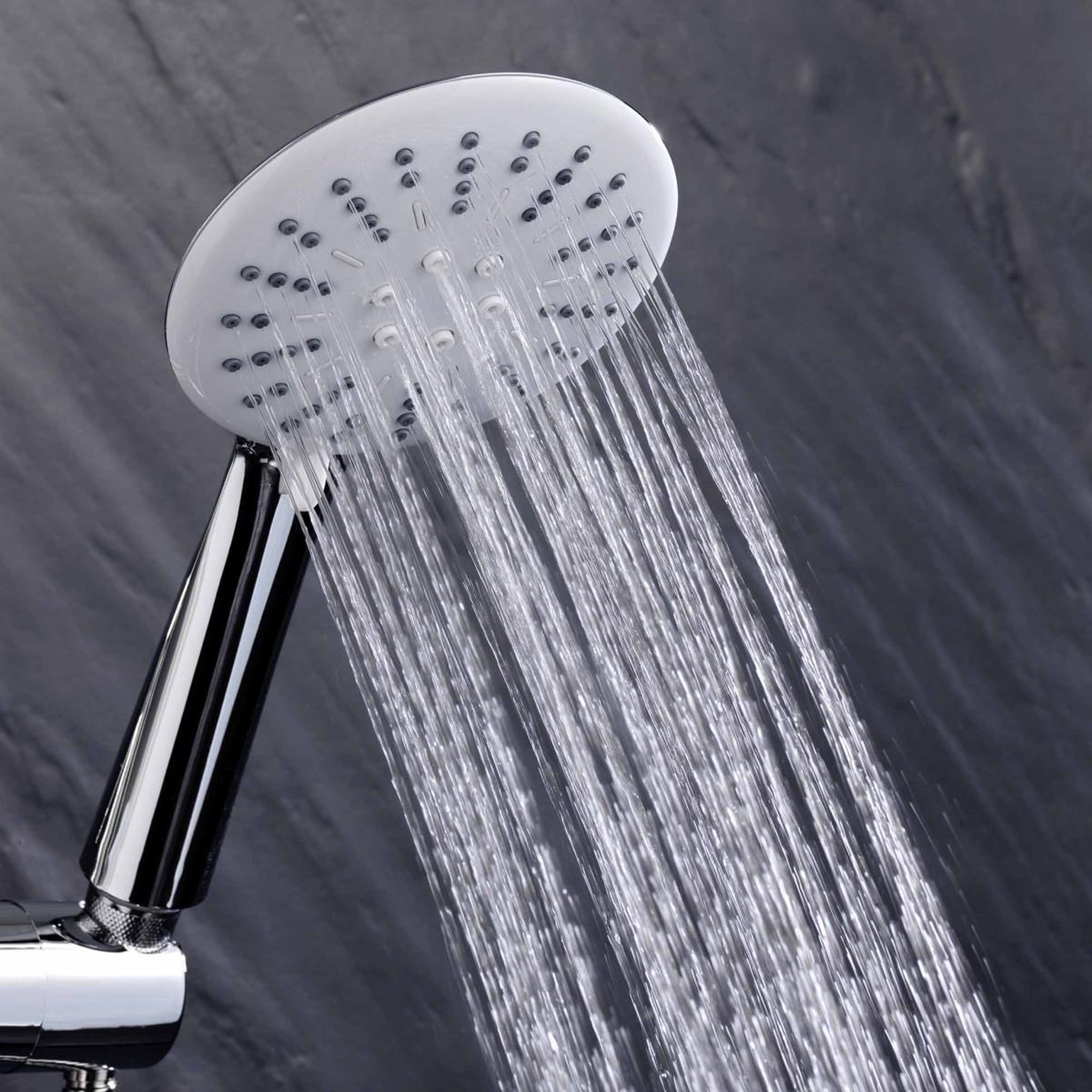 Voir la diapositive 5 : Douceur d'Intérieur Pommeau de douche 3 fonctions  hydro  24cm chrome