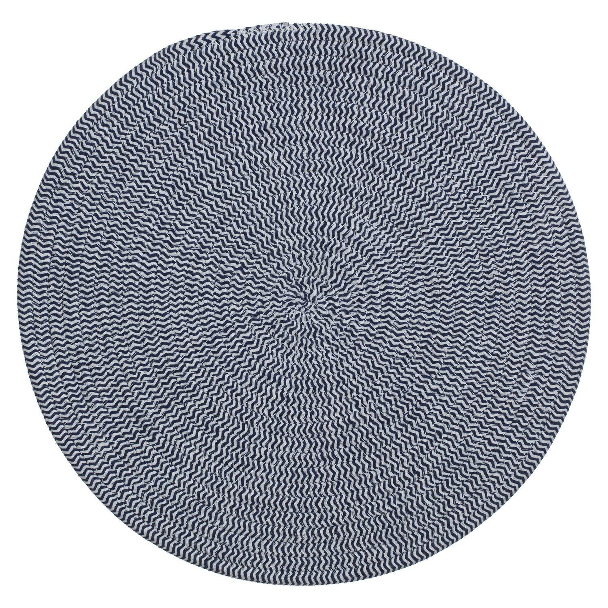 Voir la diapositive 3 : TOILINUX Lot de 6 sets de table rond en coton Alana