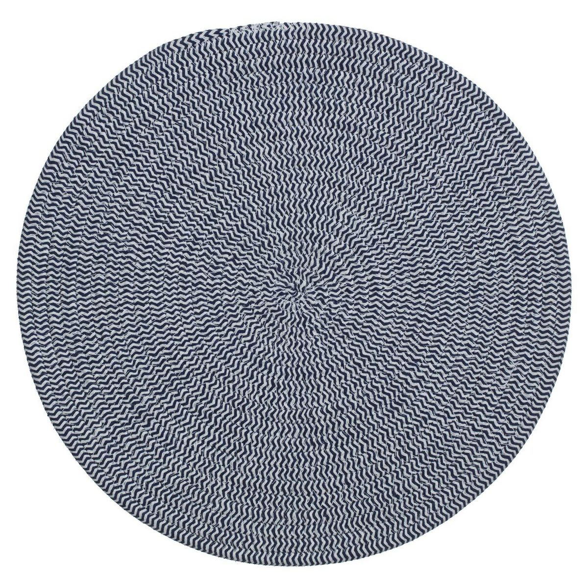 TOILINUX Lot de 6 sets de table rond en coton Alana