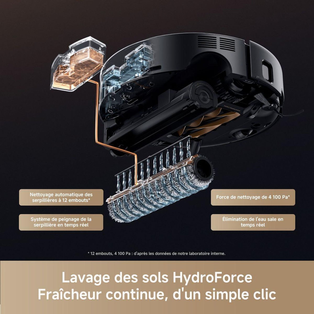 MOVA Robot Aspirateur Laveur Z60 Ultra Roller Complete