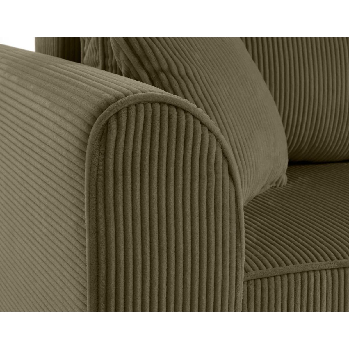 BEST MOBILIER Saphir - canapé d'angle réversible 4 places - convertible avec coffre - en velours côtelé