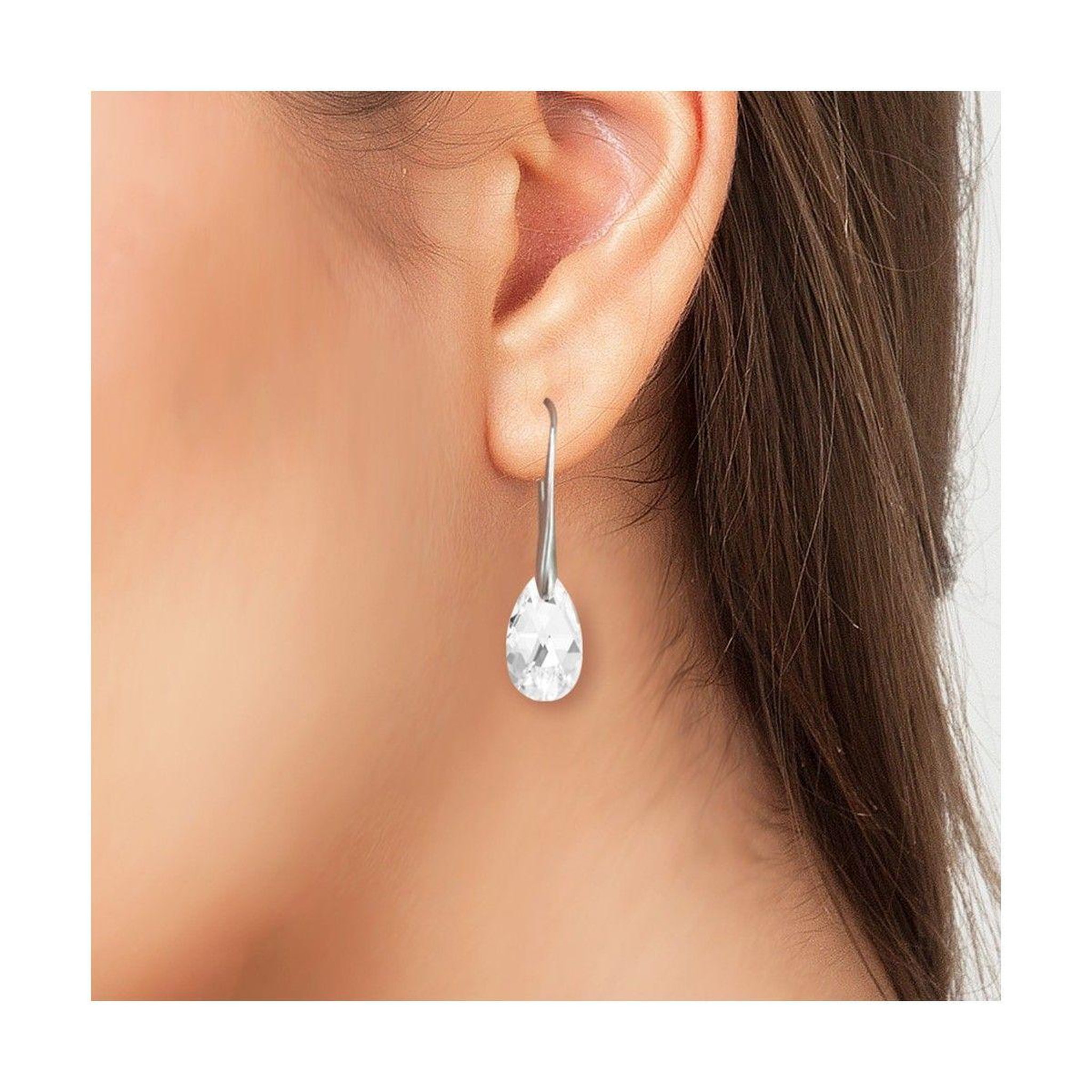 Voir la diapositive 2 : SC CRYSTAL Boucles d'oreilles SC Crystal ornées de Cristaux scintillants