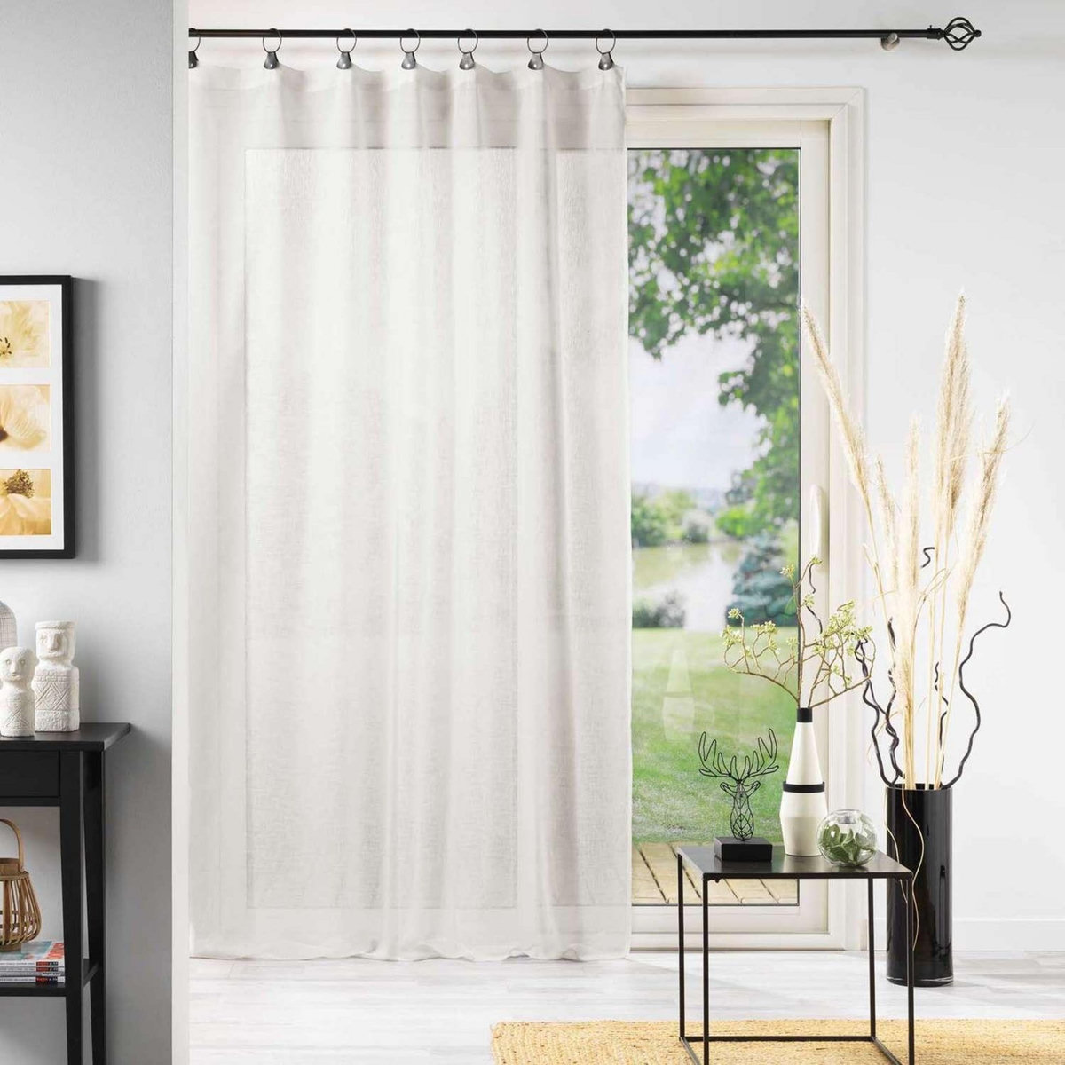 Douceur d'Intérieur Voilage à anneaux Ninka