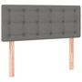 Voir la diapositive 2 : VIDAXL Tete de lit Gris fonce 90x5x78/88 cm Tissu