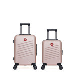 SWISS KOPPER SWISS KOPPER - LOT DE 2 - Valises cabine et cabine XXS ZURICH. Coloris disponibles : Beige, Vert