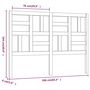 Voir la diapositive 6 : VIDAXL Tete de lit 166x4x104 cm Bois massif de pin