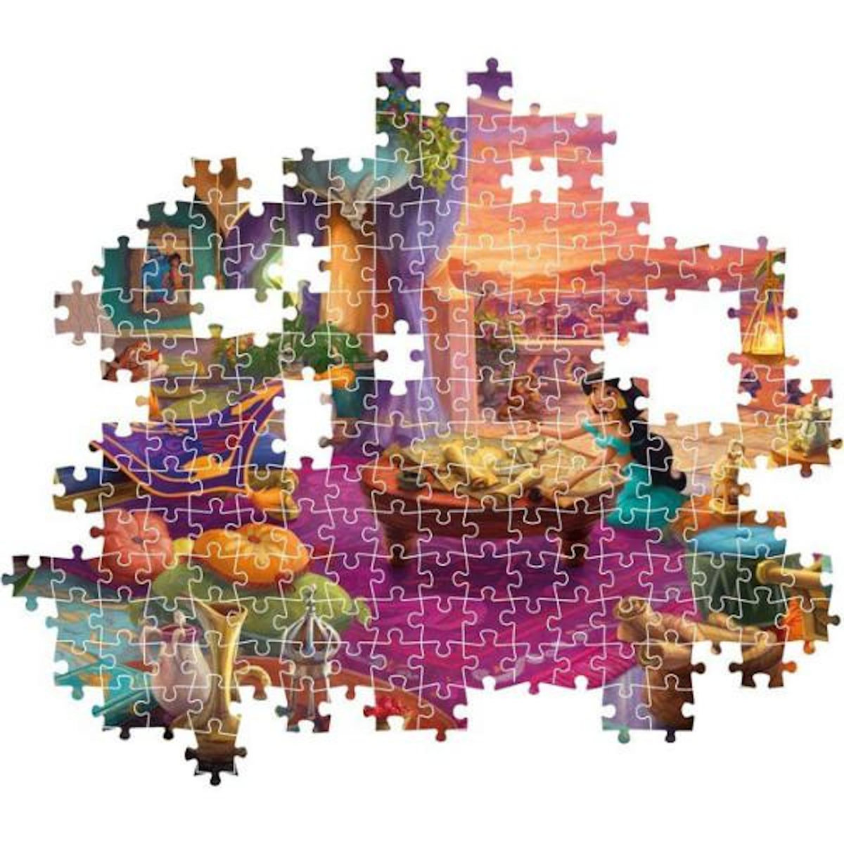 CLEMENTONI Puzzle enfant 500 pièces – Ever After Jasmine – Clementoni