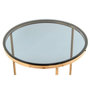 Voir la diapositive 2 : Paris Prix Table d'Appoint Design  Wynona  55cm Gris & Or Rose
