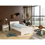 Voir la diapositive 1 : Paris Prix Pack - Lit Enfant & Chevet  London  90x200cm Blanc