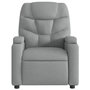 Voir la diapositive 4 : VIDAXL Fauteuil de massage inclinable Gris clair Tissu