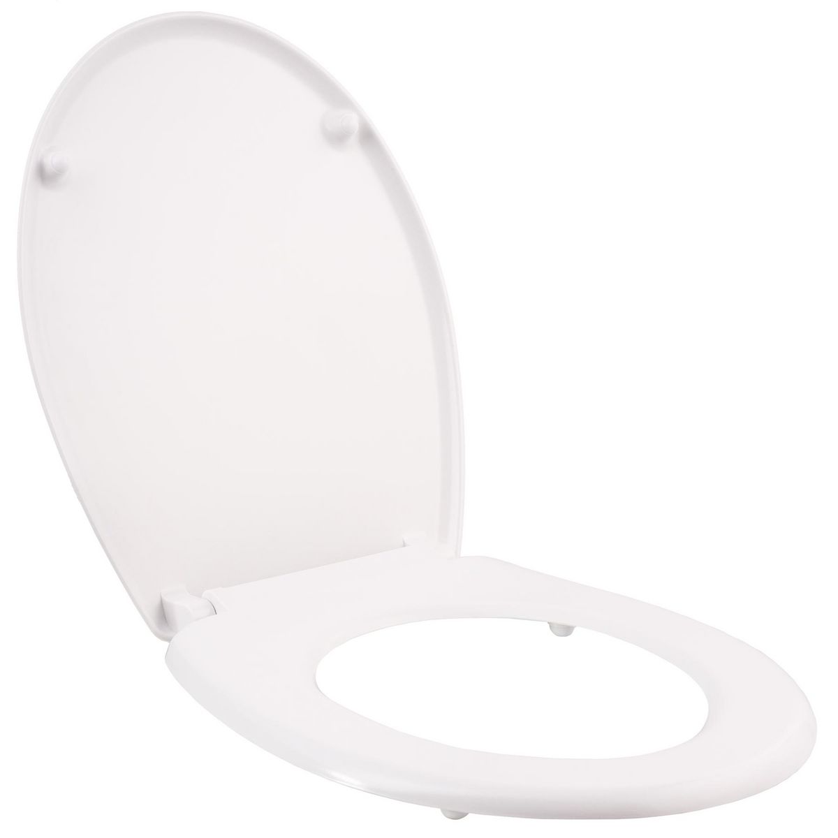 tectake Siège Wc pour des sièges de toilettes standard à motif blanc