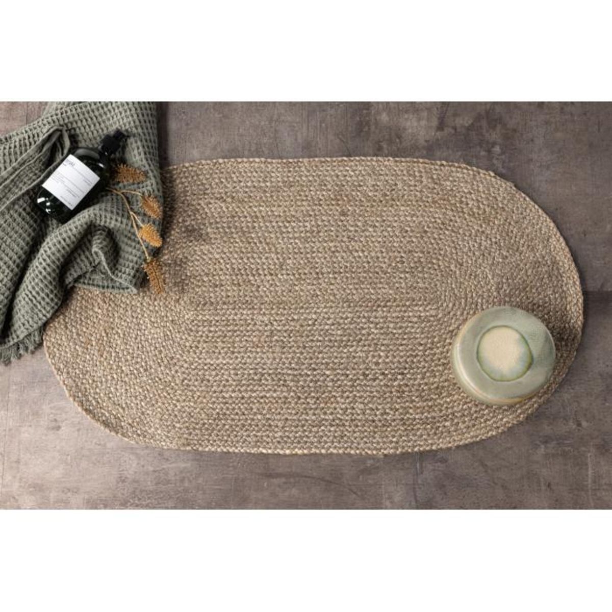 Paris Prix Tapis Ovale en Jute  Oliver  50x90cm Naturel