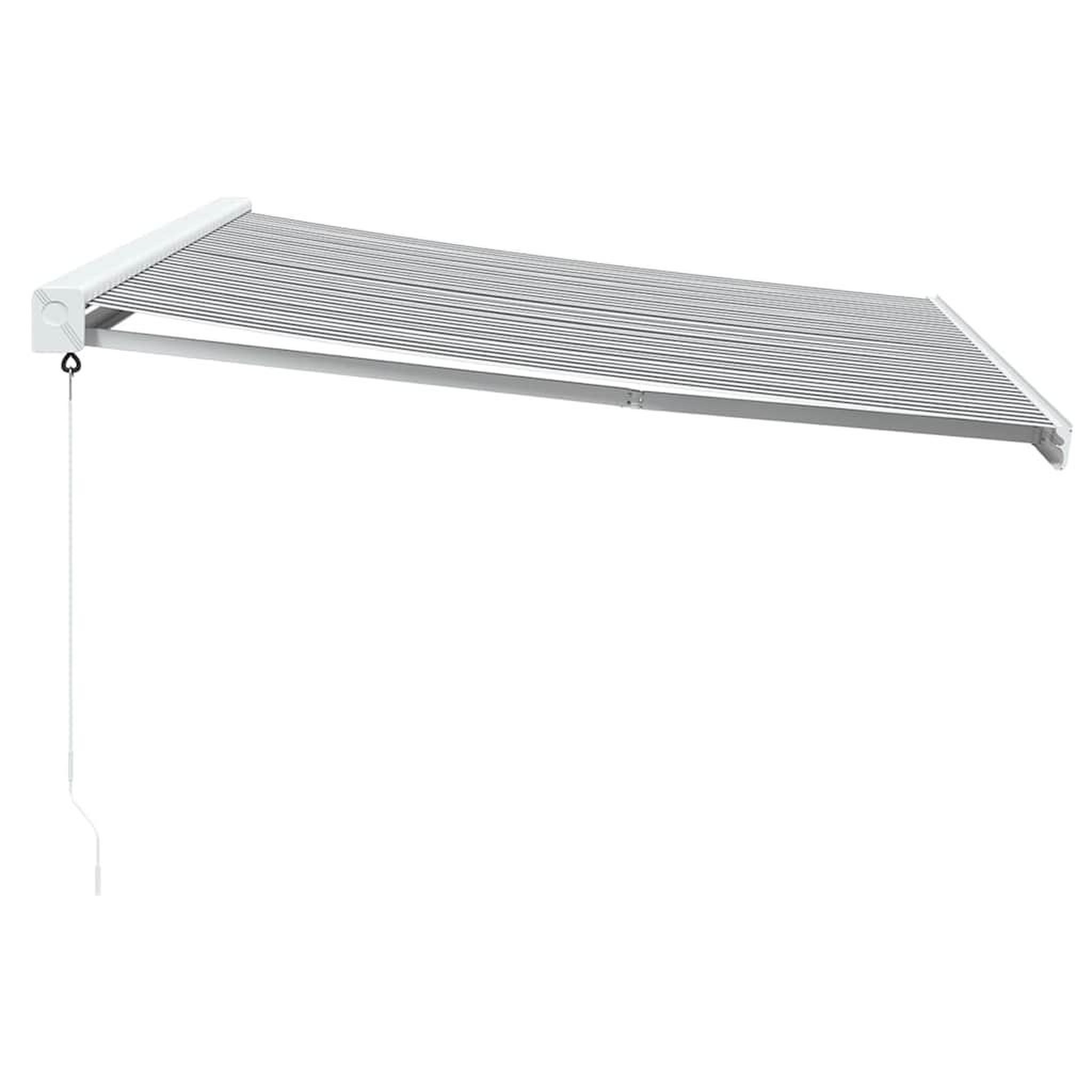 Voir la diapositive 4 : VIDAXL Auvent retractable anthracite et blanc 4x3 m tissu et aluminium