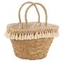 Voir la diapositive 1 : Paris Prix Sac de Plage en Rotin  Flo  58cm Naturel & Blanc