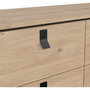 Voir la diapositive 6 : MARKET24 Commode RY - 6 Tiroirs - Décor Chene - L101,8 x P40,1 x H94,8 cm
