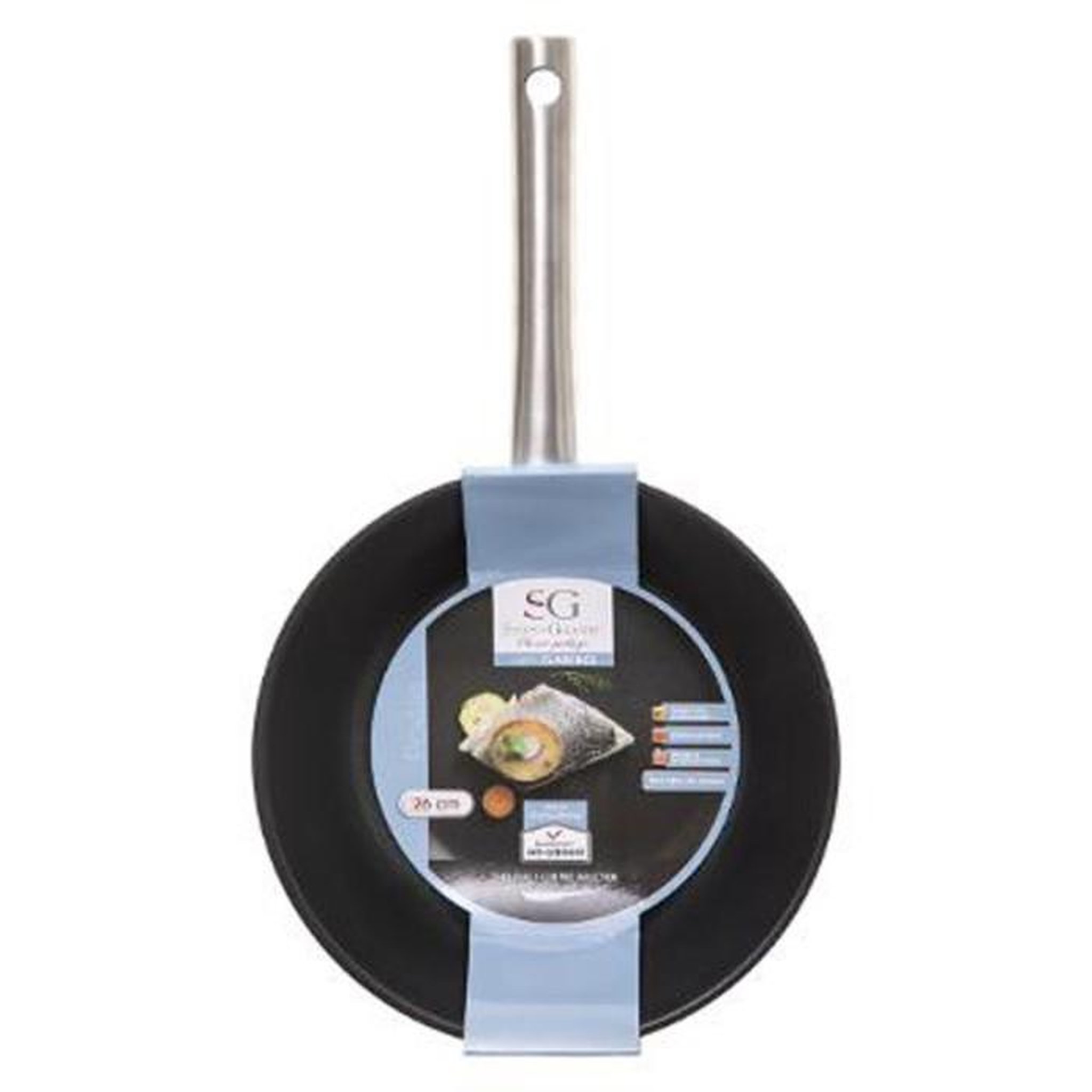 Voir la diapositive 2 : FIVE Poêle en Inox  Cuisson  25cm Argent