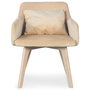Voir la diapositive 3 : Paris Prix Fauteuil Scandinave Velours  Scanda  70cm Beige