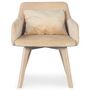Voir la diapositive 3 : Paris Prix Fauteuil Scandinave Velours  Scanda  70cm Beige