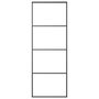 Voir la diapositive 2 : VIDAXL Porte coulissante Verre ESG depoli et aluminium 76x205 cm Noir