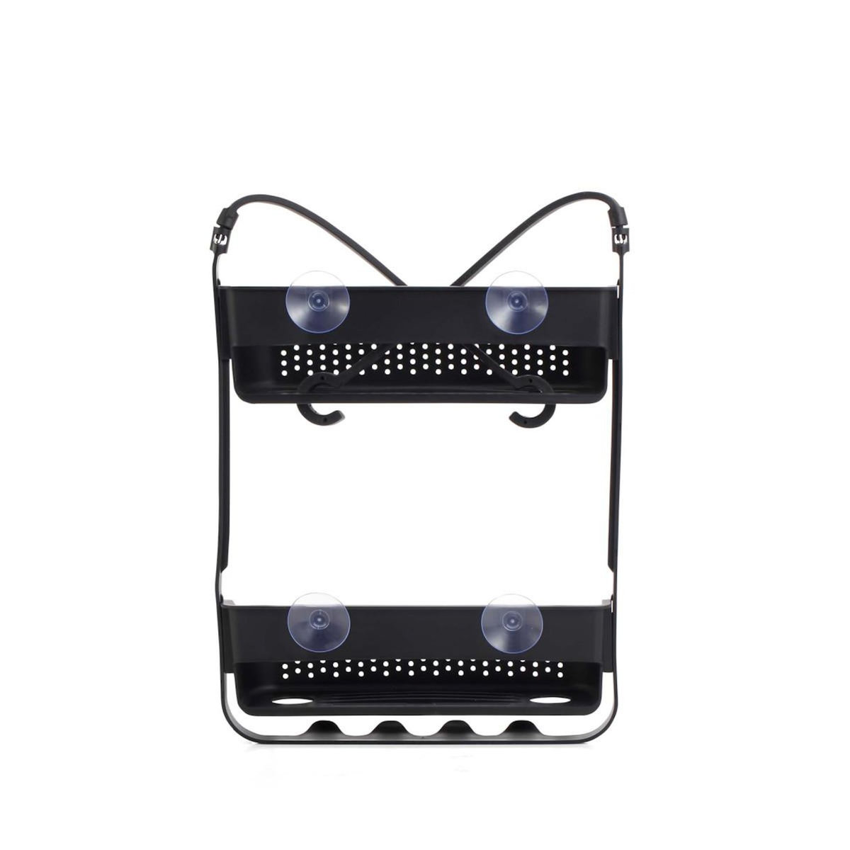 Paris Prix Serviteur de Douche 2 Paniers  Vesper  69cm Noir