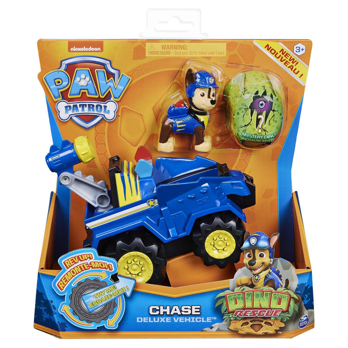 SPIN MASTER Véhicule + figurine Chase - Pat'Patrouille Dino Rescue