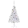 VIDAXL Arbre de Noël artificiel pre-eclaire/boules 120 cm 230 branches