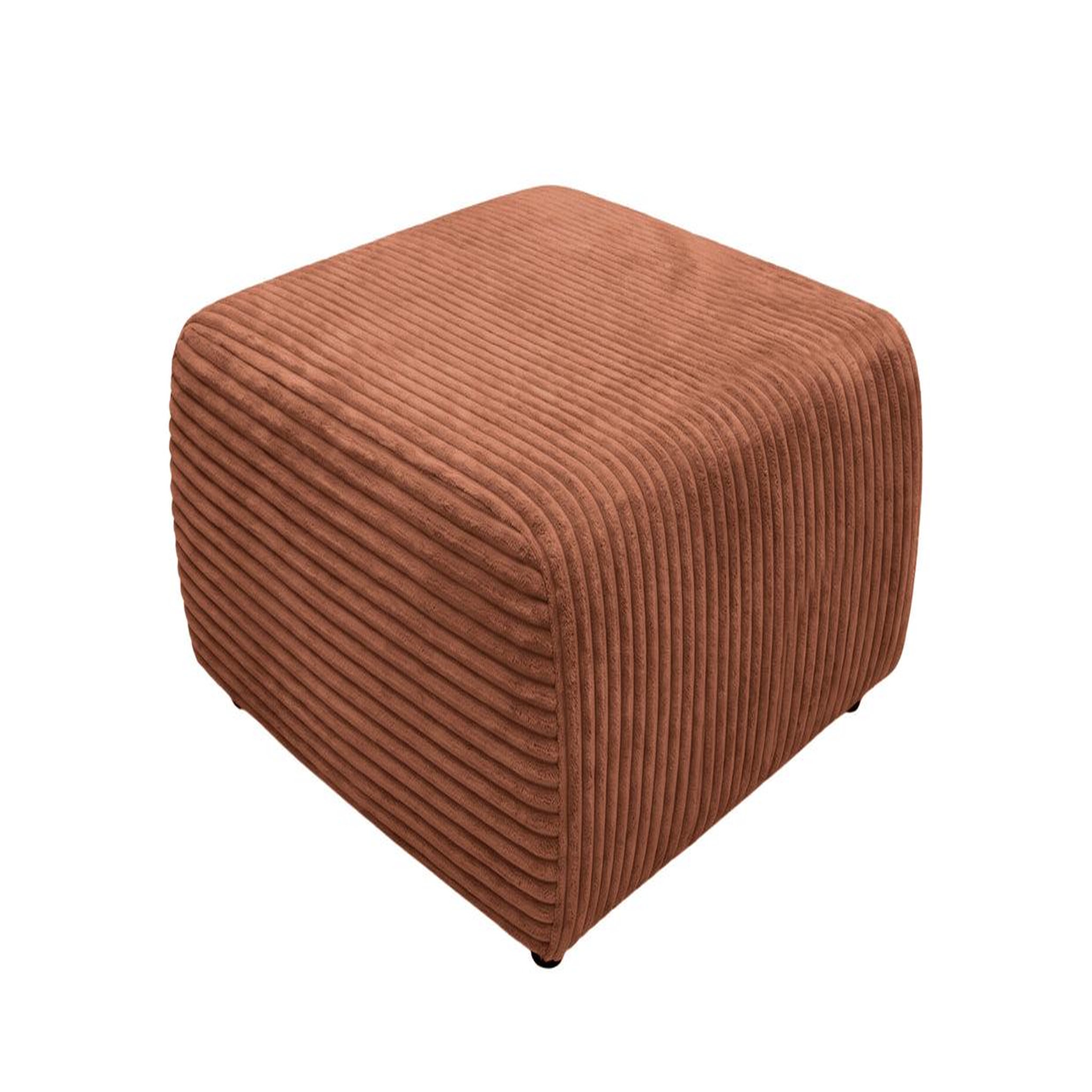 Voir la diapositive 1 : CASANOVA PARIS Elvis - pouf en gros velours côtelé 96x87x44