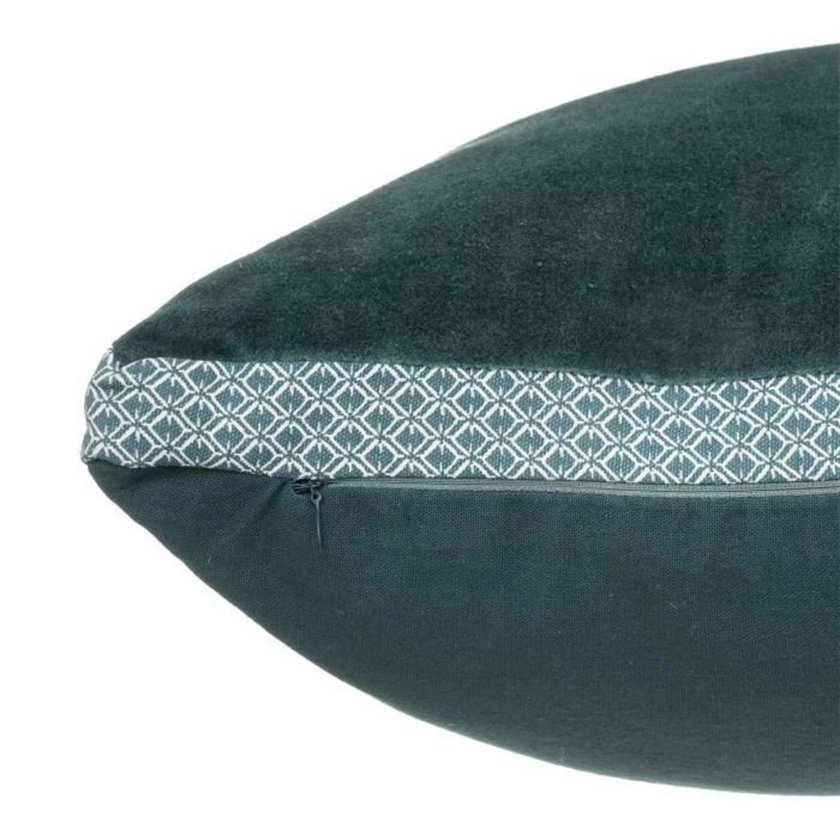 ATMOSPHERA Coussin Déco Déhoussable  Otto  55x55cm Bleu Canard