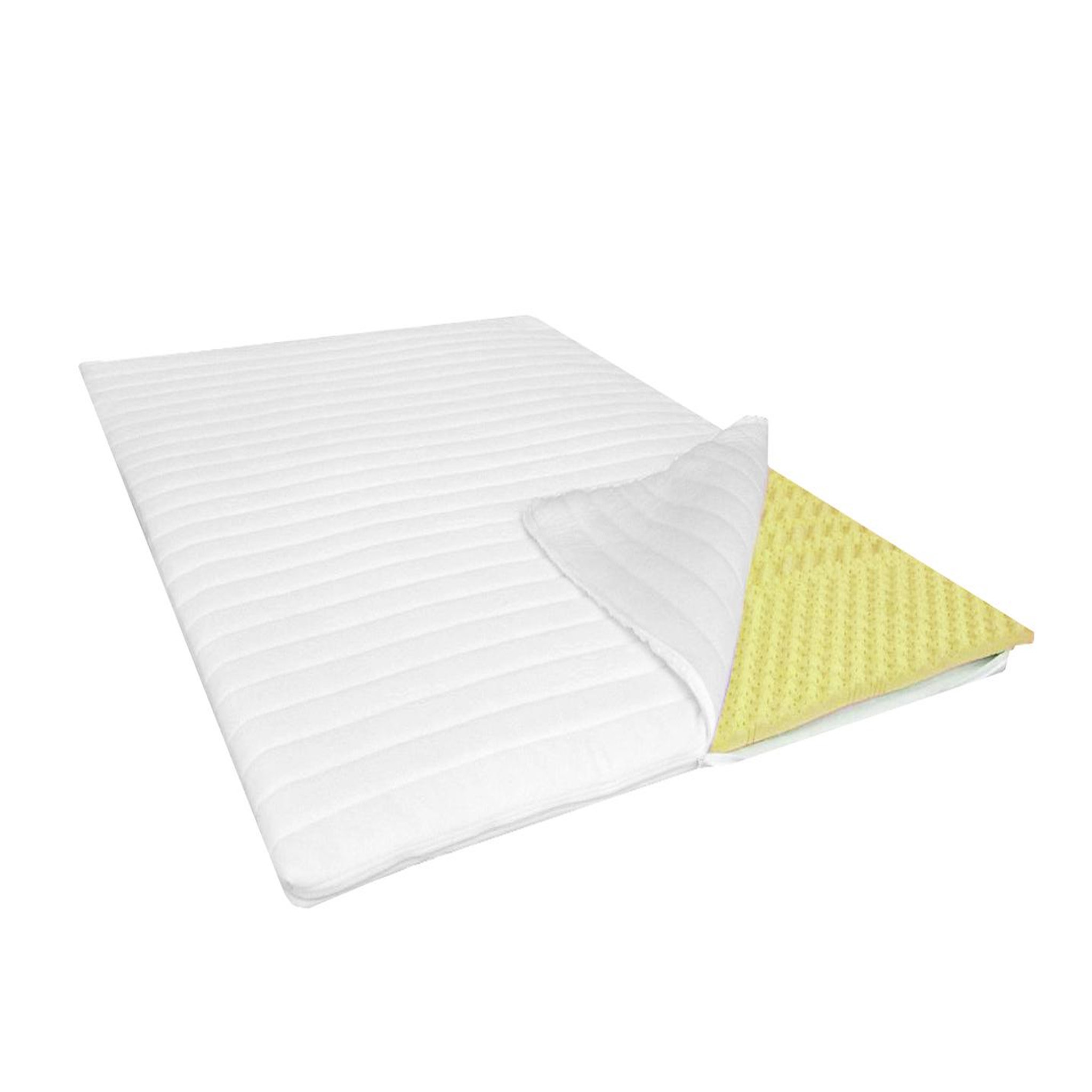 Voir la diapositive 1 : Surmatelas 7 zones Mousse Haute résilience 140x190 cm