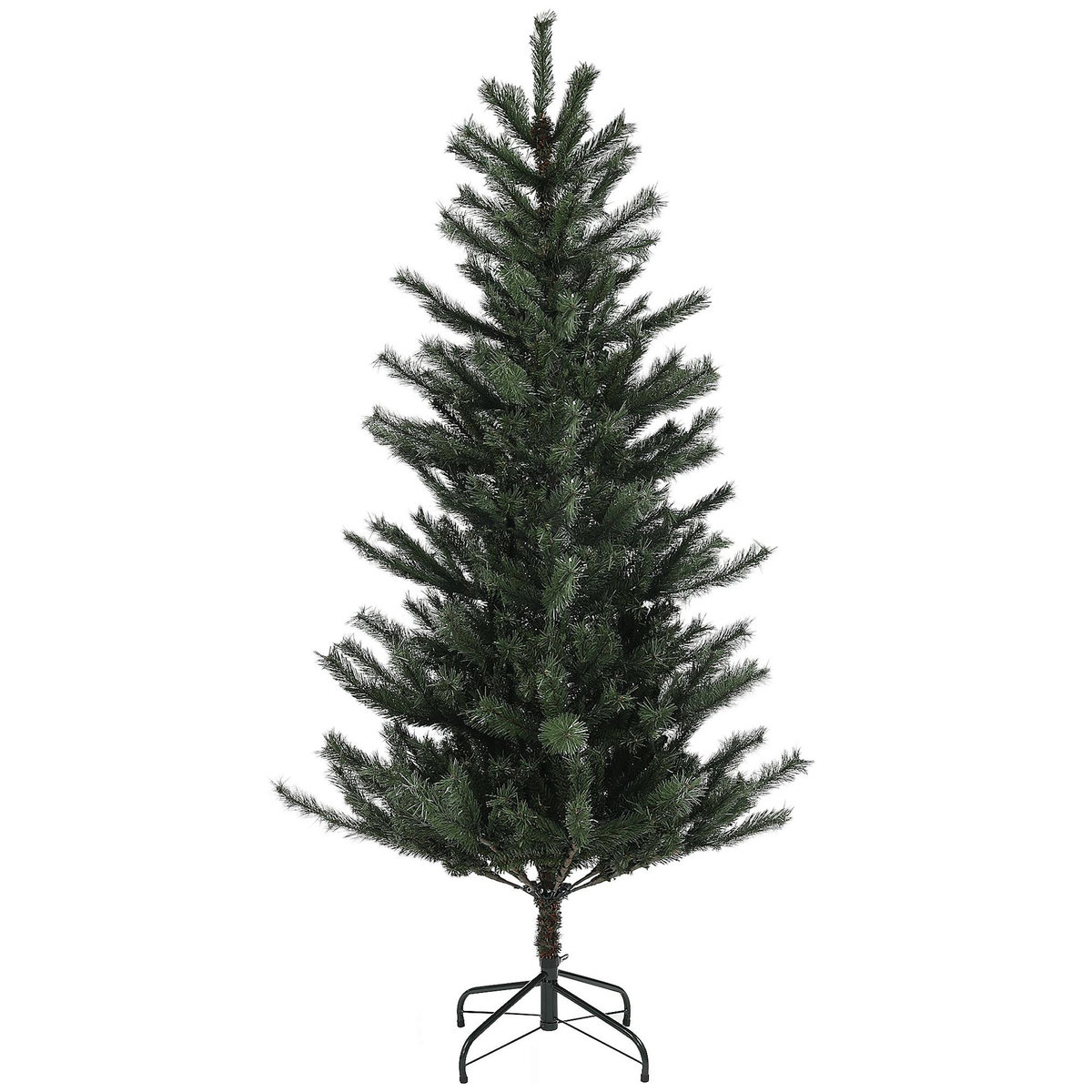 HOMCOM Sapin de Noël artificiel 180 cm arbre de Noël avec support en acier pliable, 467 branches, décoration de Noël effet réaliste, vert