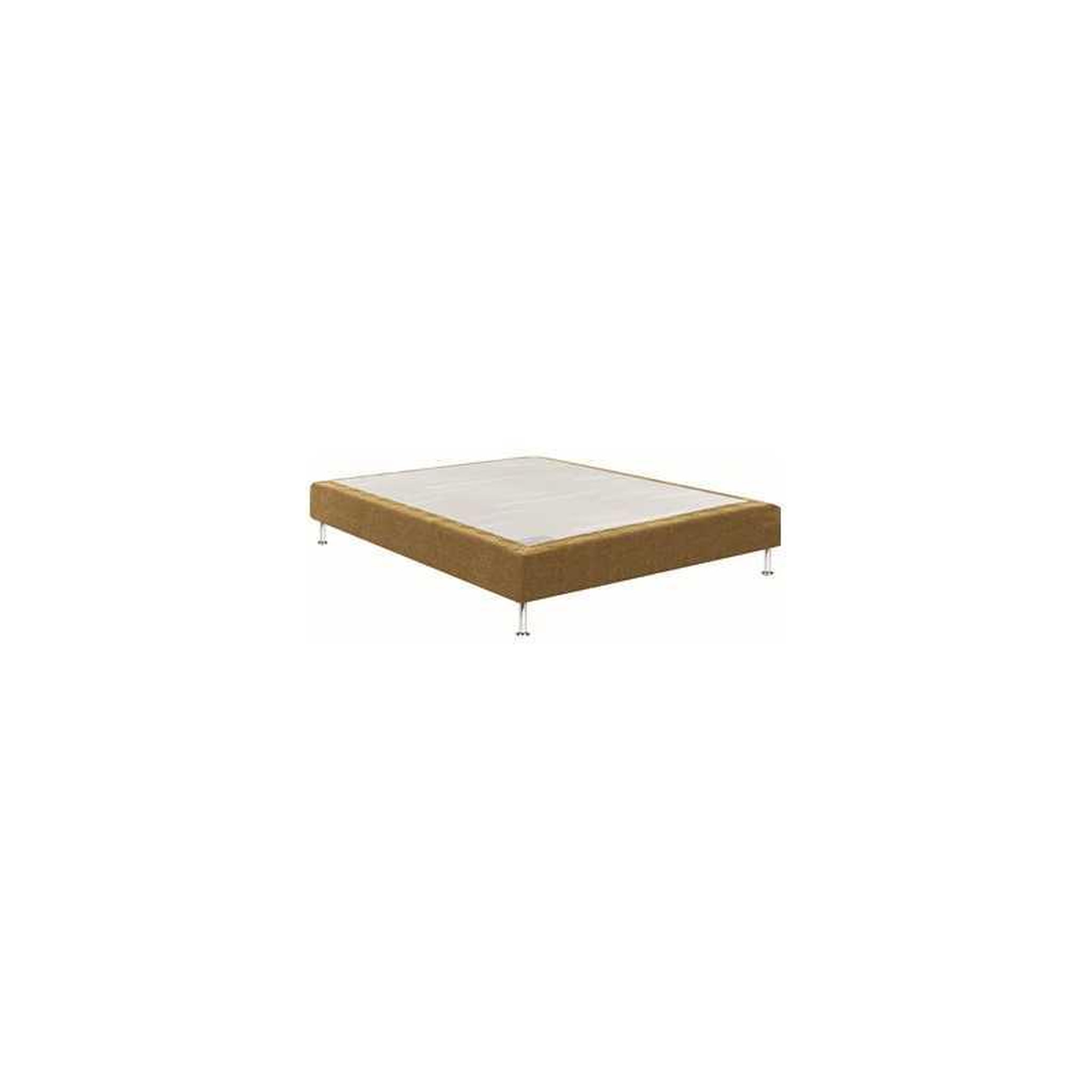 BULTEX Sommier tapissier ocre 2 places 200 x 200 x 19 cm, 5 zones de confort, mousse 6 cm, lattes multiplis bouleau