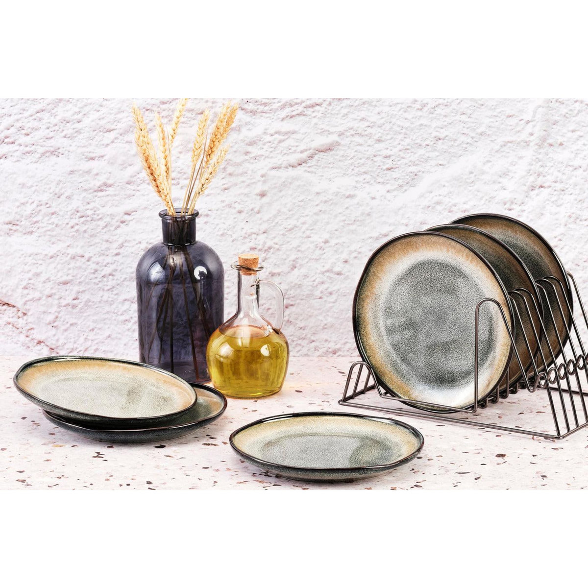 BJORN Assiette GENESIS Ø20,5cm - 6 pièces - Terre