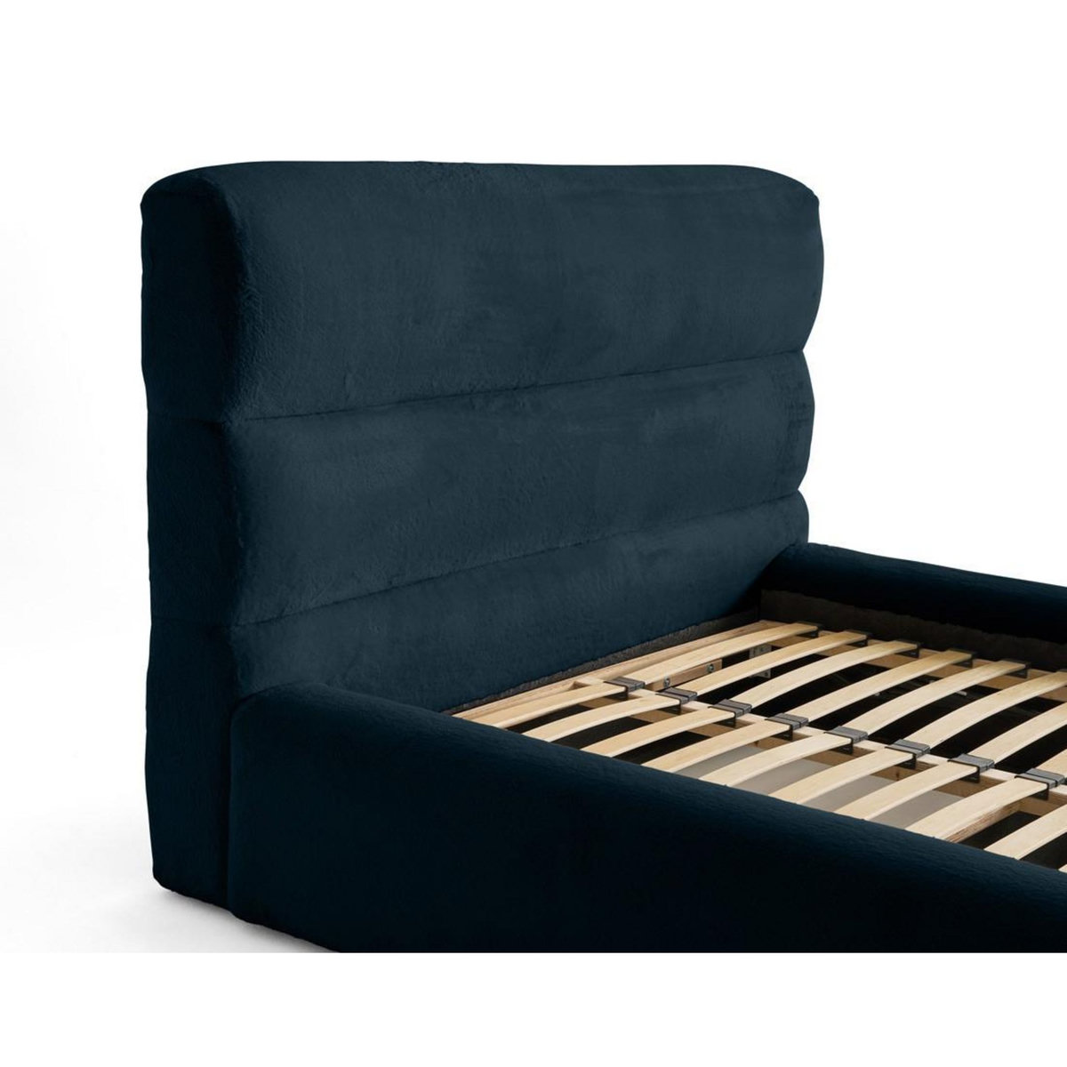 LISA DESIGN Sunset - lit coffre - 140x190 cm - sommier inclus - en fausse fourrure