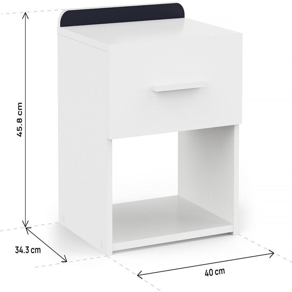 Habitat et Jardin Table de chevet  Reverso  - Blanc mat
